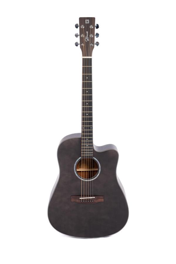 Strauss SAC-41BK EQ Elektro Akustik Gitar - SİYAH - Image 1