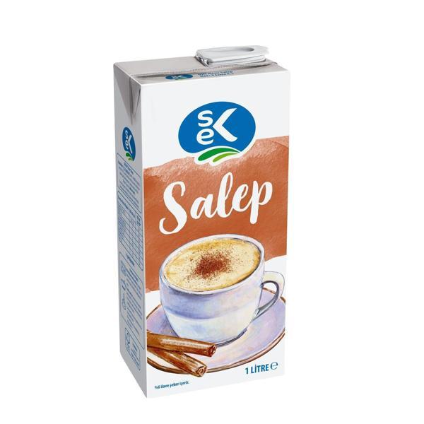 Sek Salep 1 Litre x 24 Adet – Gerçek Sütle Hazırlanmış Yoğun Kıvamlı Sıcak İçecek - Image 1