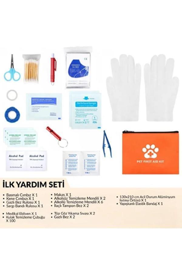 Kedi Köpek İlk Yardım Seti Pet Ecza Çanta Acil Tıbbi Tedavi Müdahale Yürüyüş Tatil Kamp Çantası - Image 1