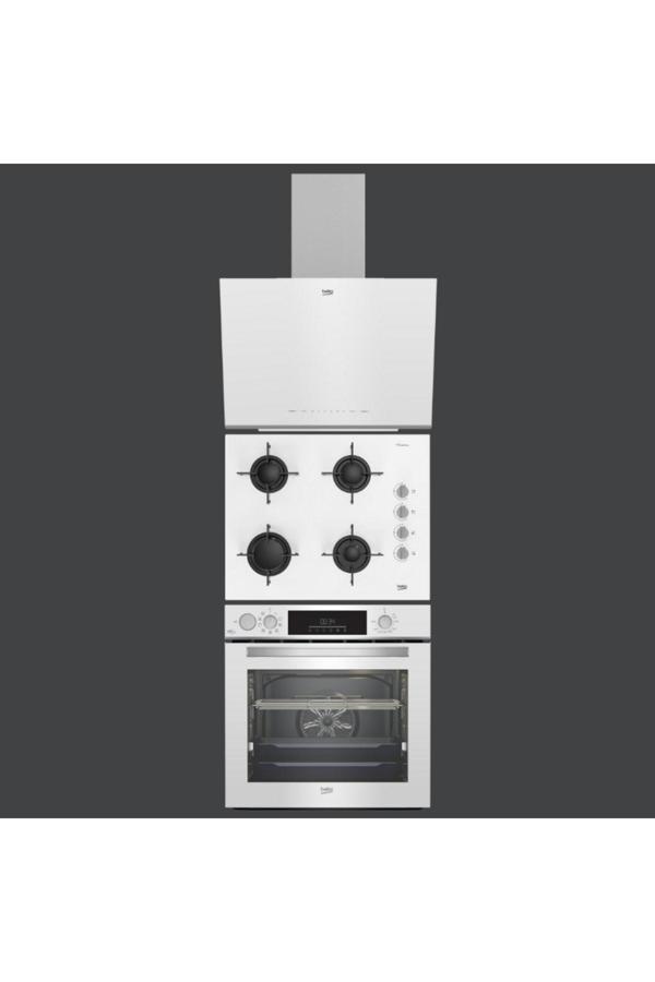 Beko Beyaz Cam 3Lü Ankastre Set - Image 1