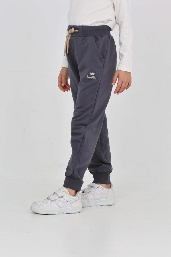 Toontoy Kız Çocuk Taç Nakışlı Eşofman Alt - Image 1