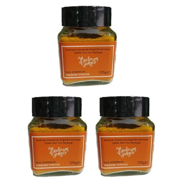 Zerdeçal Toz Öğütülmüş cam kavanoz Yerli Ürün 125 GrX3adet - Image 1