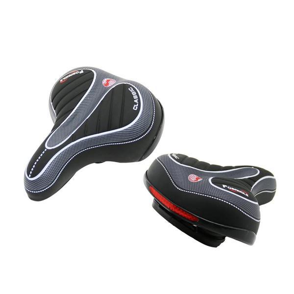 Lüx Büyük - Geniş=20.5x25cm Bisiklet Sele Koltuk Yaylı - Kıvrımlı Oturakdikkat Far Aparatı - Image 1