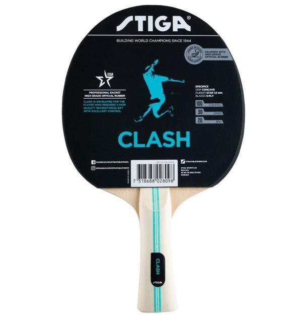 Stiga Bat Clash Hobby Masa Tenisi Raketi 1210-5718-01 - Image 1