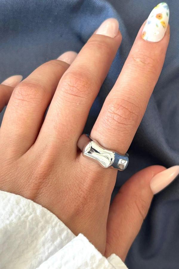 Yeni Sezon Kemik Tasarım Ayarlanabilir Kadın Yüzük - Image 1