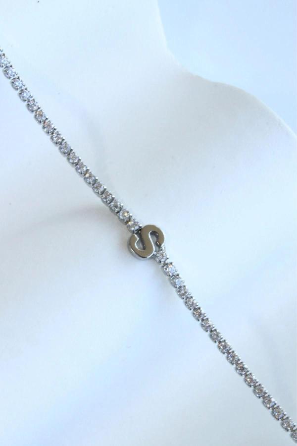 İthal Seri S Harfi Su Yolu Kadın Çelik Bileklik Kararmaz Renk Atmaz - Image 1