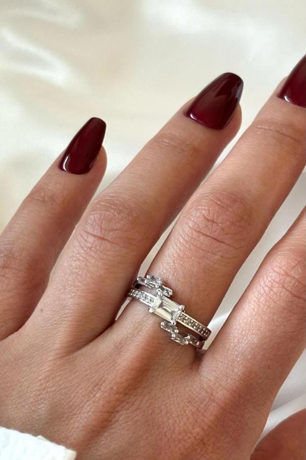 Premium Seri Shiny Tasarım Ayarlanabilir Kadın Yüzük - Image 1