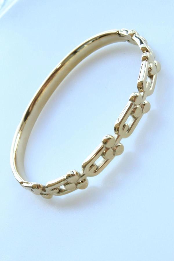 İthal Seri Çoklu Tifany Model Kadın Çelik Bileklik Kelepçe - Image 1