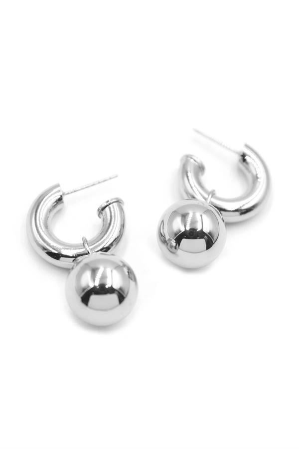 Top Küpe - Gümüş - Image 1