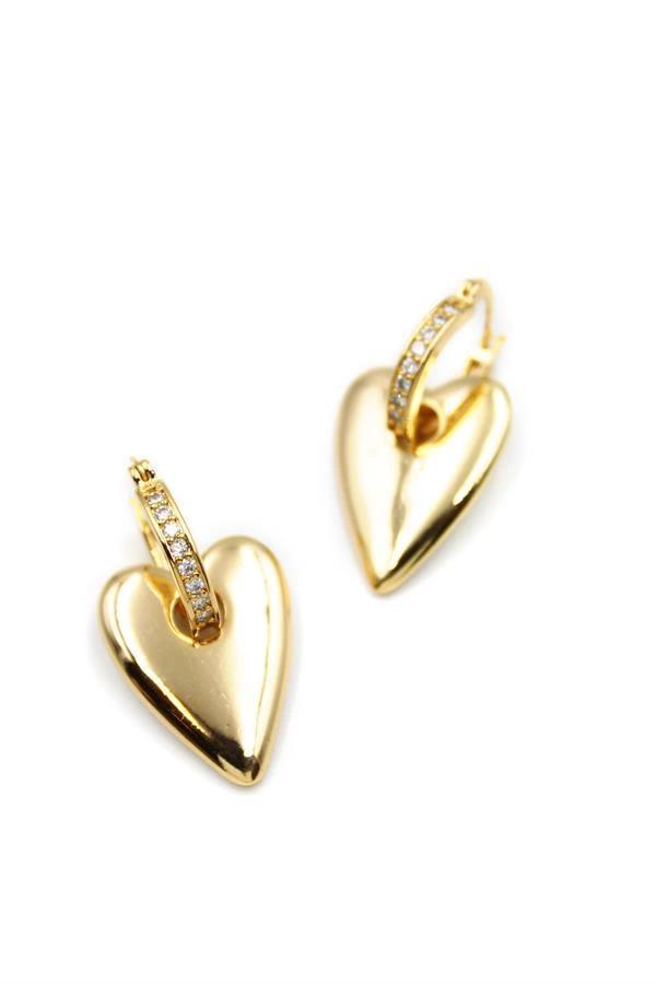 Kalp Küpe - Altın - Image 1