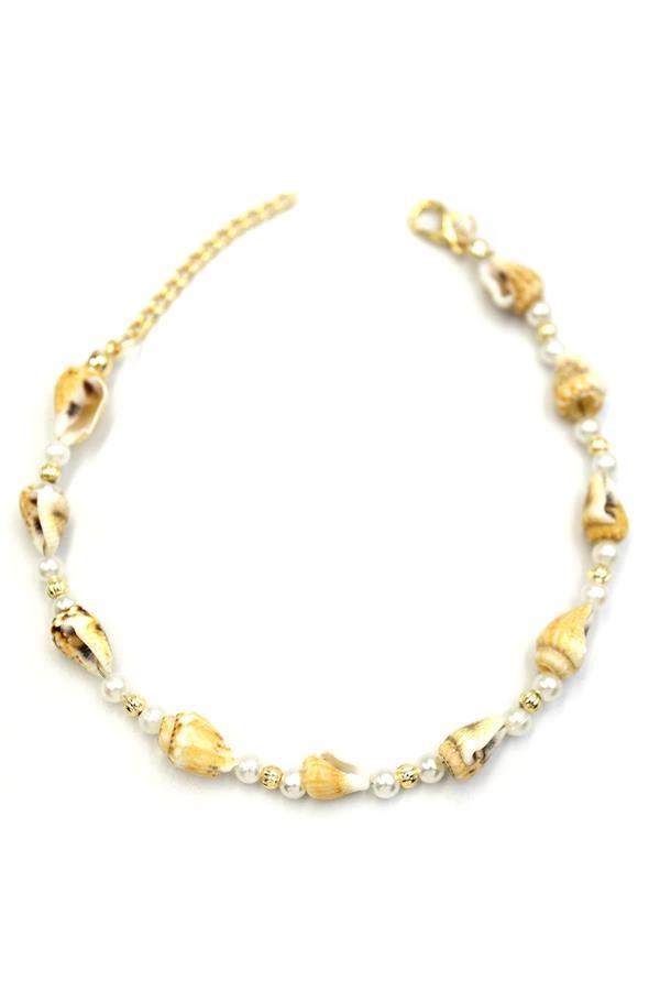 Deniz Kabuğu Halhal - Sarı - Image 1