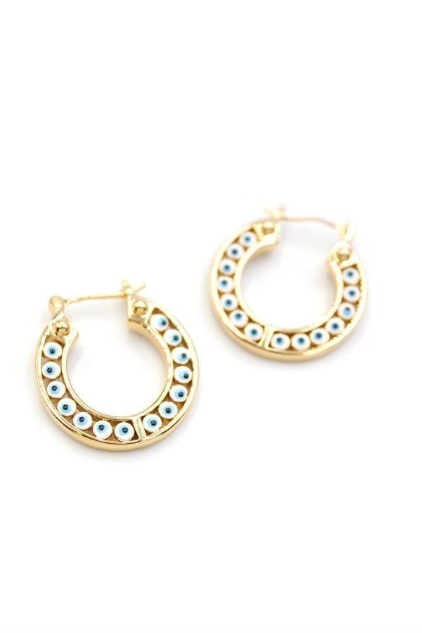 Halka Nazar Küpe - Altın - Image 1