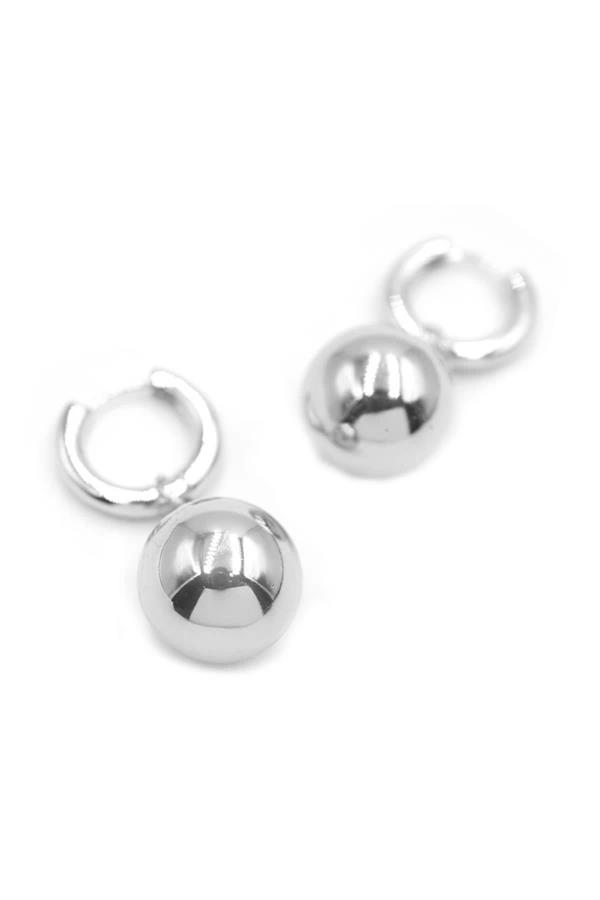 Top Küpe - Gümüş - Image 1