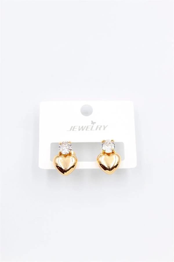 Kalp Küpe - Altın - Image 1