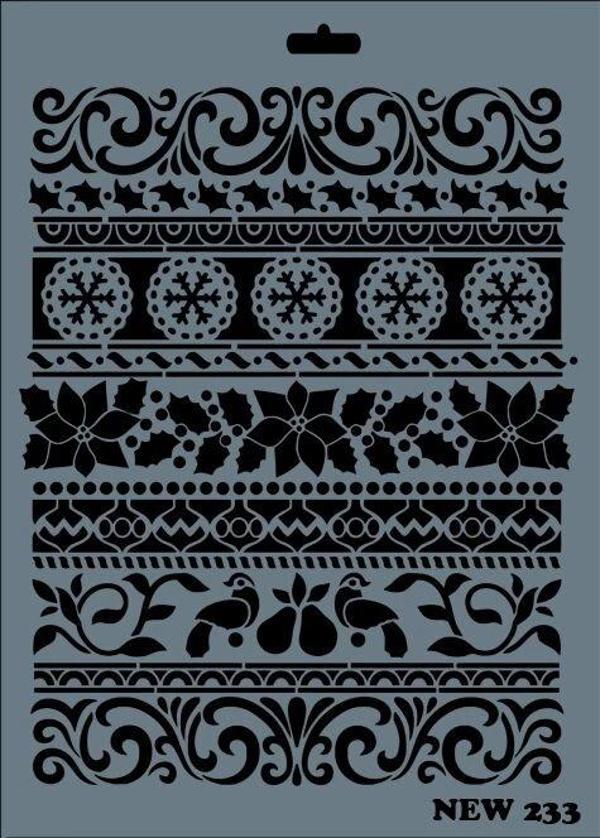 Supertrend Stencil Boyama Şablonu 25x35 cm. NEW-233 - Image 1