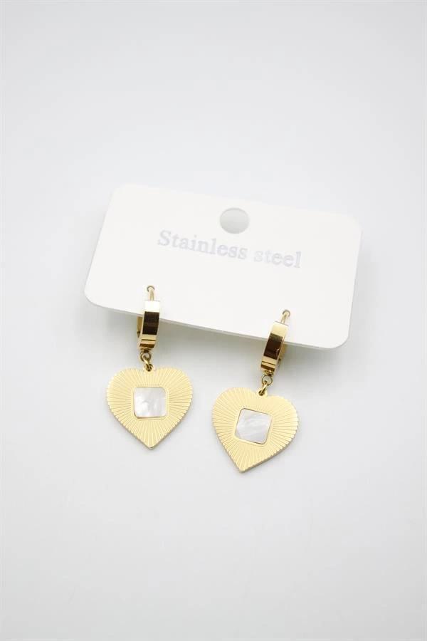 Kalp Küpe - Altın - Image 1