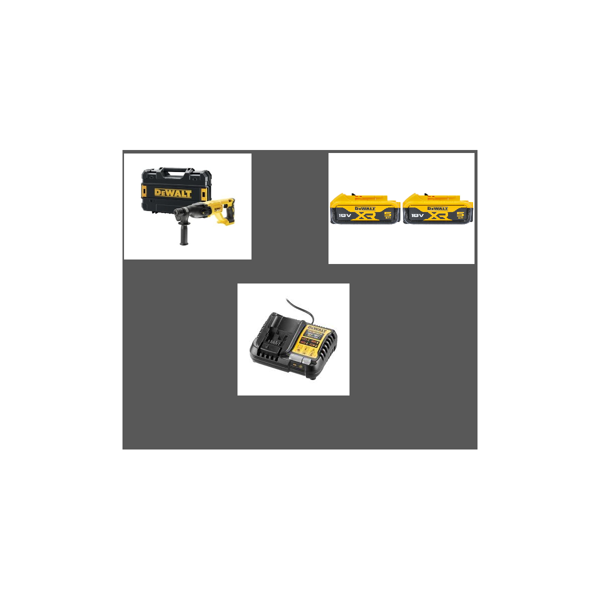 DEWALT DCH133NT+2 ADET 5.0 AH AKÜ +1 ADET ŞARJ ALETİ  - Image 1