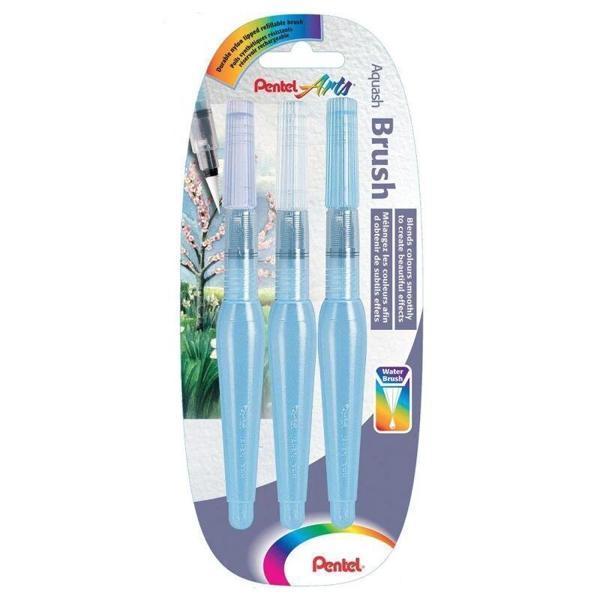 Supertrend Aquash Brush Su Hazneli Fiber Uçlu Fırça Seti 3 BOY - Image 1