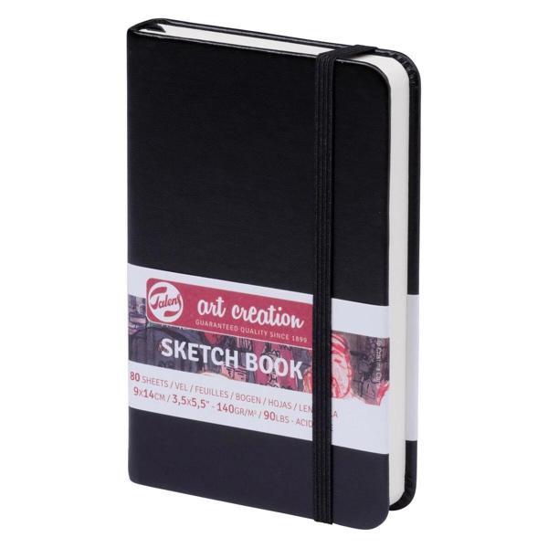 Supertrend Art Creation Sketchbook Sert Kapak Eskiz Çizim Defteri 140 gr. 9x14 cm. 80 yp. SİYAH - Image 1