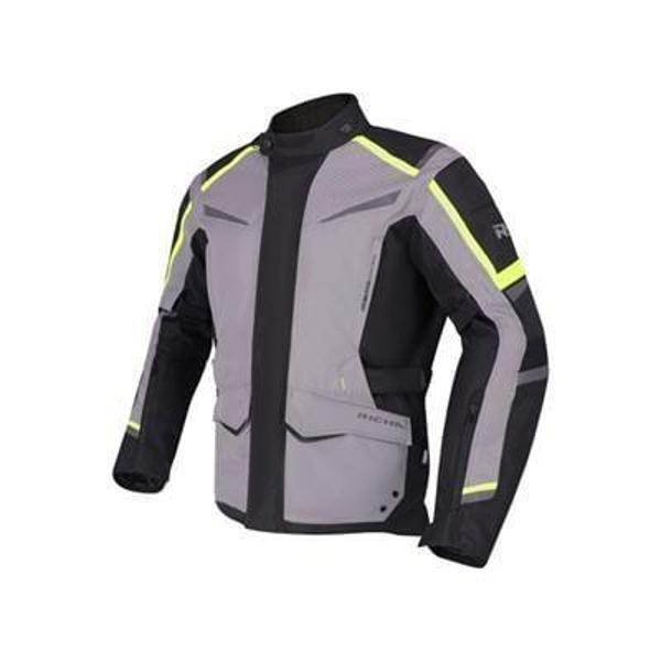 RICHA TUNDRA MOTOSİKLET SU GEÇİRMEZ KORUMALI MONT GRİ FLUO SARI - Image 1