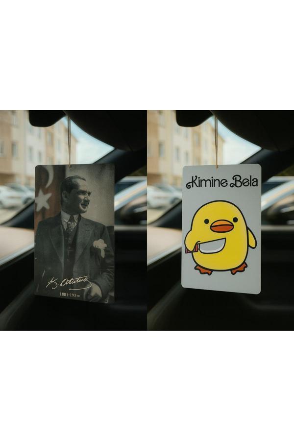 B34R Atatürk Ve Kimine Bela Kimine Fena - İkili Oto Kokusu - Dekoratif Araç Kokusu Ve Aksesuarı - Image 1