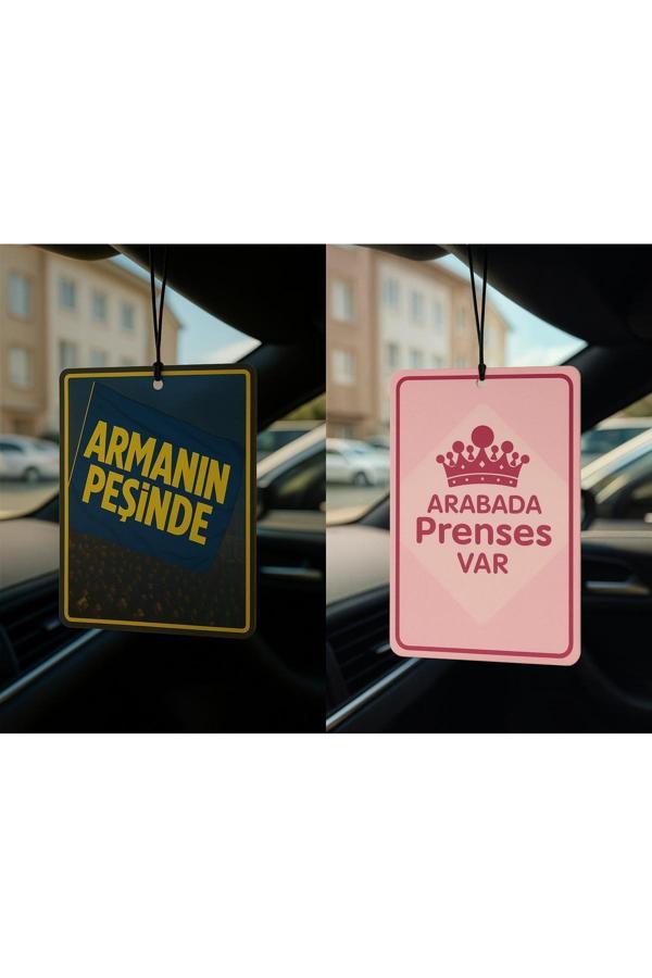 B34R Armanın Peşinde Ve Arabada Prenses Var - İkili Oto Kokusu - Dekoratif Araç Kokusu Ve Aksesuarı - Image 1