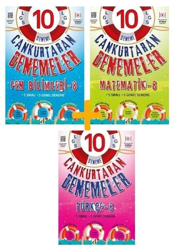 Damla Yayınları LGS Fen Bilimleri + Matematik+ Türkçe Branş Denemeleri - Damla Yayınevi - Image 1