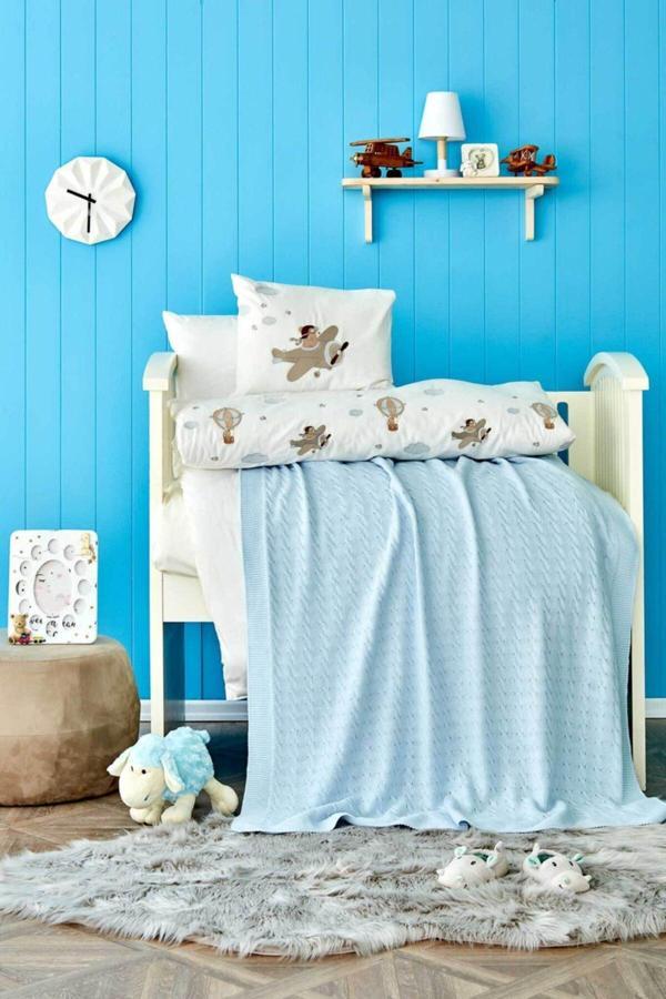 Karaca Home Erkek Bebek Mavi Nakışlı Private Bebek Seti Aero Bear - Image 1