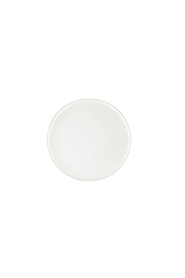 Porland Chopin Altın Yaldız Düz Pasta Tabağı 21cm Tekli 04ALM006317 - Image 1