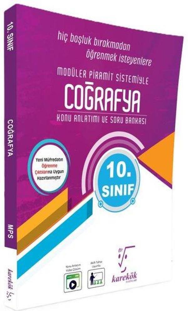 10. Sınıf Coğrafya Mps (Modüler Piramit Sistemi) - Karekök Eğitim Yayınları - Image 1