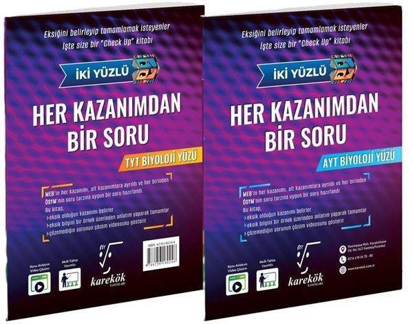 Her Kazanımdan Bir Soru TYT - AYT Biyoloji Soru Bankası - Karekök Eğitim Yayınları - Image 1