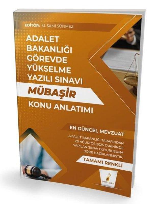 GYS Adalet Bakanlığı Görevde Yükselme Yazılı Sınavı Mübaşir Konu Anlatımı - Pelikan Yayınları - Image 1