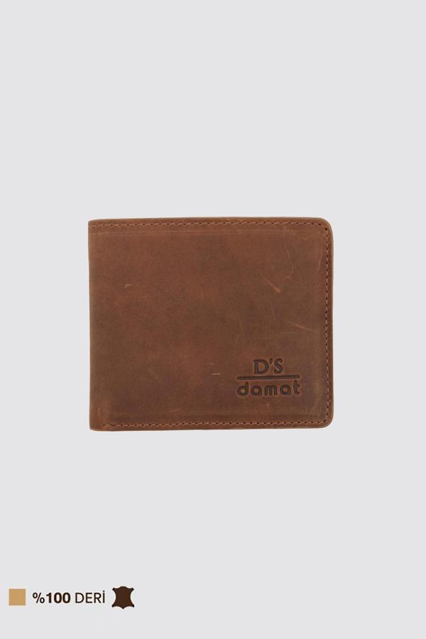 D's Damat Taba Kutulu Hakiki Crazy Deri Cüzdan - Image 1