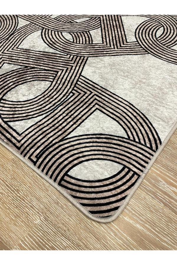 Brillant Çengel Modern Desen Lateks Taban Halı - Image 1