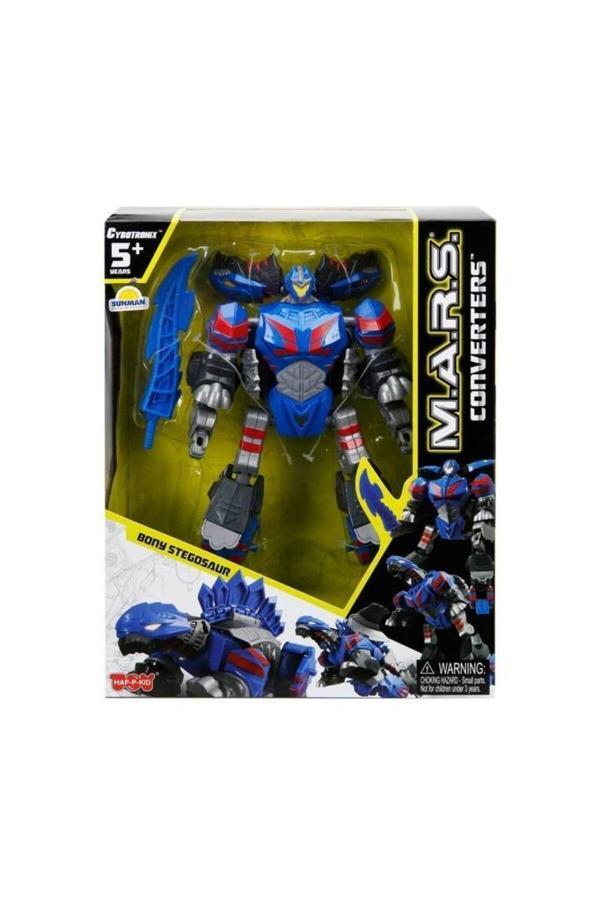 M.a.r.s. Dönüşebilen Bony Stegosaur Mavi Robot Dinozor - Image 1
