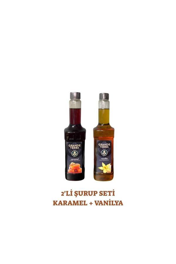 Grande Terra Karamel + Vanilya Şurubu (2 X 750 Ml ) - Image 1