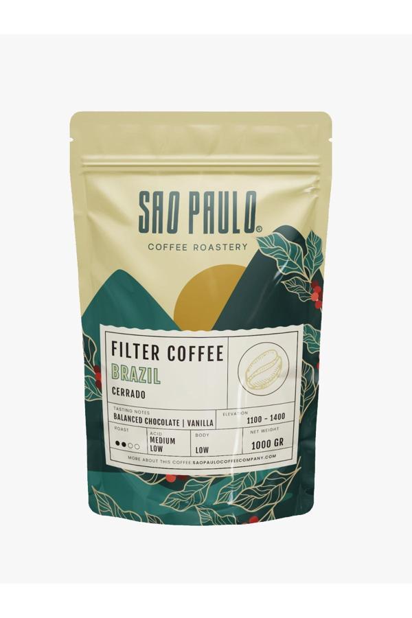 Sao Paulo Brazıl Fılter Coffee 1000 Gram - Image 1