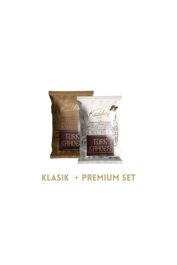 Tarihi Kadıköy Kahvesi Klasik + Premium Set Türk Kahvesi Seti (2 X 100 Gr) - Image 1