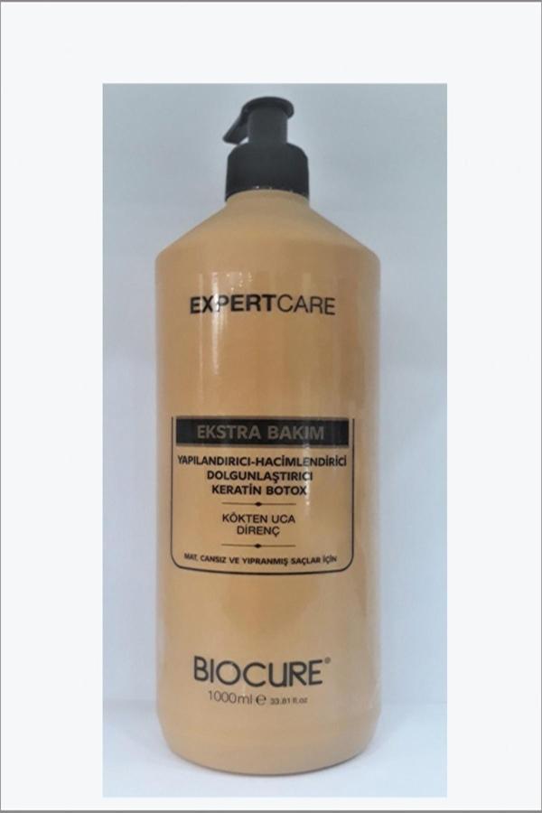 Biocure  Yıpranmış Saçlar İçin Yapılandırcı,Hacimlendirici Keratin Botox Krem 1000 ml - Image 1