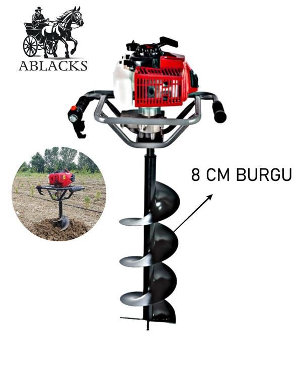 Toprak Burgu Makinesi 8 CM Burgulu - Image 1