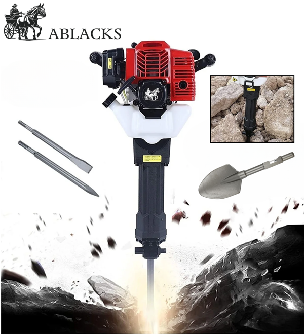 Profesyonel Benzinli Turbo Hilti + Keski + Murç + Sivri Kürek (3 Aparat) - Image 1