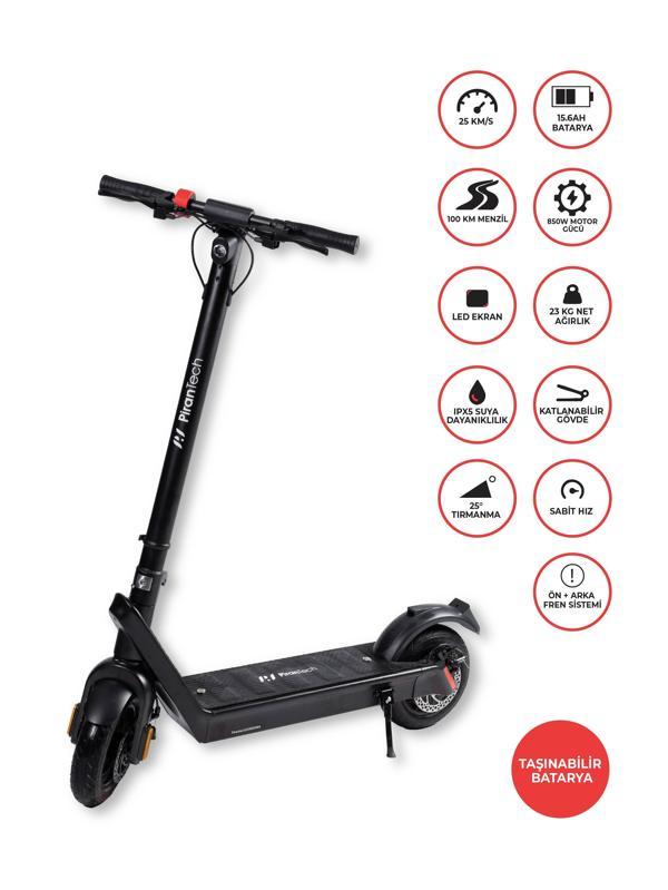 X9 Elektrikli Scooter - Çıkartılabilir Bataryalı 850W Katlanabilir Scooter - Image 1