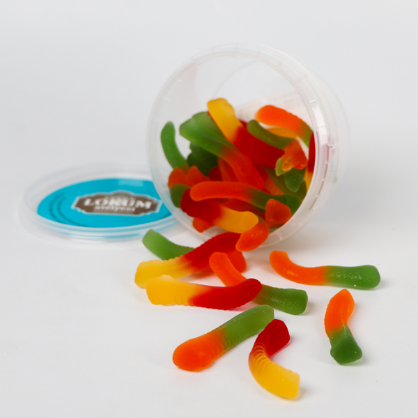 Karışık Meyve Aromalı Yumuşak Şeker (Solucan Şekilli) 120 G - Image 1