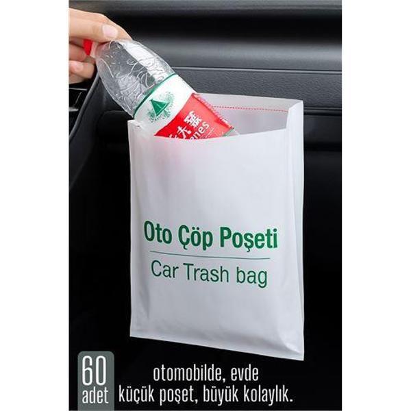Modacar Pratik Çöp Poşeti - Yapışkanlı Çöp Poşeti 60 LI PAKET  - Image 1