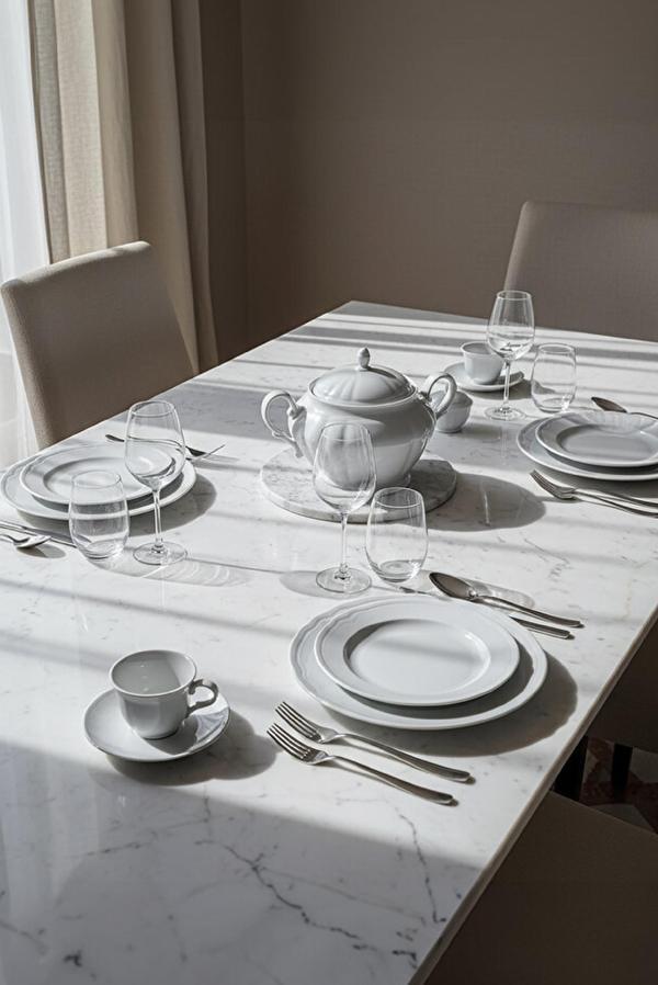 Güral Porselen Venedik 82 Parça Yemek Takımı - Image 1