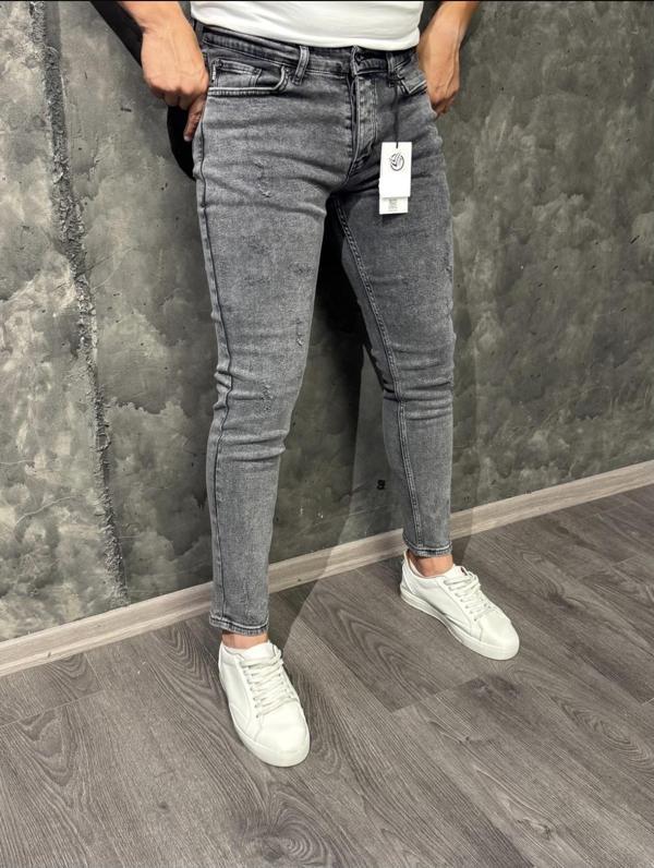 Edward Yıkamalı Erkek Trend Slim Fit Denim Jean Pantolon  - Image 1