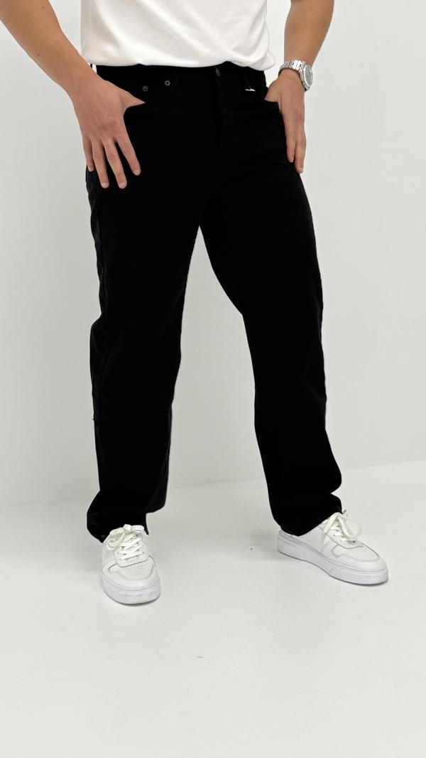 Megan Baggy Denim Siyah Erkek Jean Pantolon - Image 1