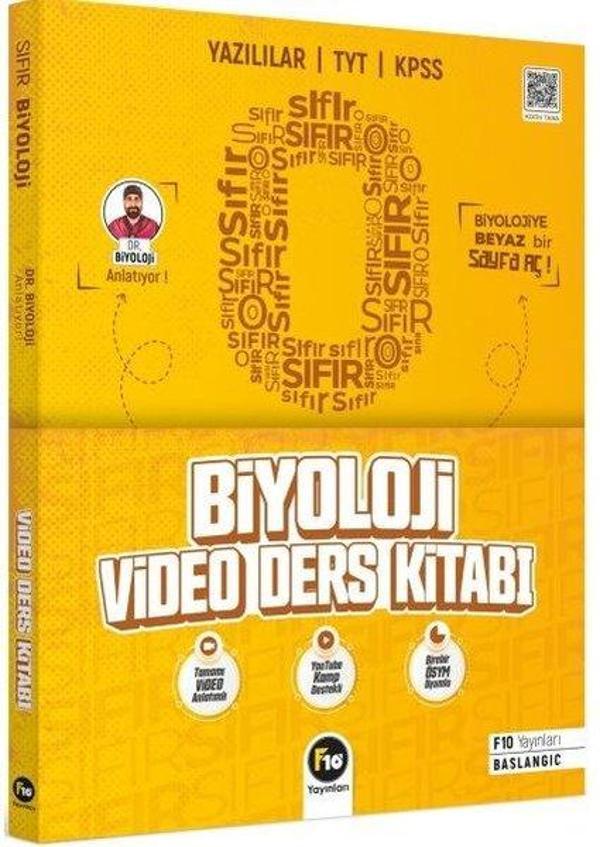 Dr. Biyoloji Barış Hoca Zero Serisi Biyoloji Video Ders Kitabı - F10 Yayınları - Image 1