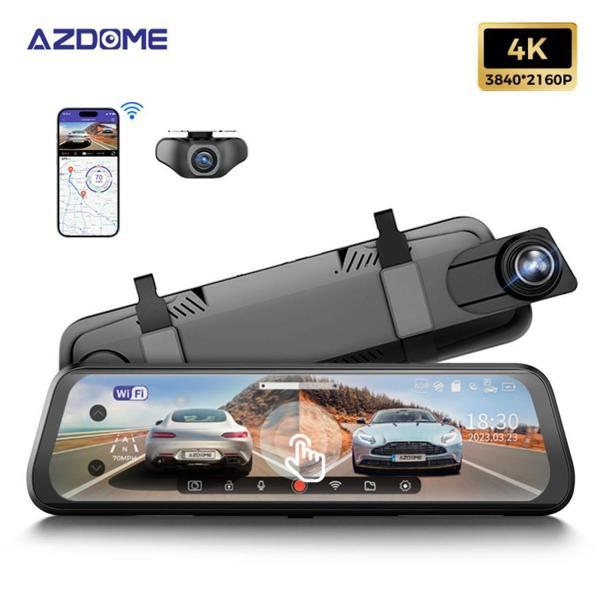 AZDOME AR09 4K 2 Kanallı 9.6" Ekran Tam Ayna Dokunmatik Araç Kamerası - Image 1