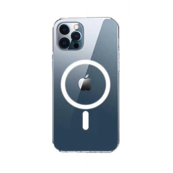 iPhone 13 Pro Uyumlu KHYR Tacsafe Wireless Kılıf-Renksiz - Image 1